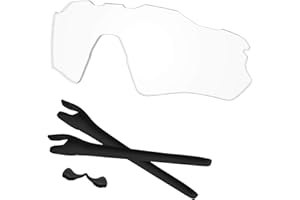 Predrox Radar EV Path Lenses & Rubber Kits Replacement for Oakley Sunglass OO9208 Polarized