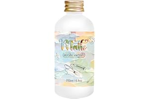 Matte Varnish for Acrylic Painting，200ml acrylic paint varnish，Clear Varnish Keeps Paintings From Yellowing, Cracking, Mainta