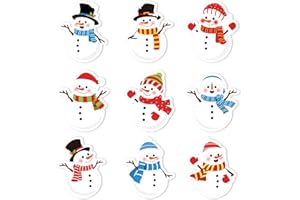 COCHIE Small Christmas Stickers Snowman Decals, 240Pcs Self-Adhesive Christmas Envelope Labels, Xmas Snowman Seal Stickers for Gift Greeting Card Party Supplies Kids Winter Holiday Decor