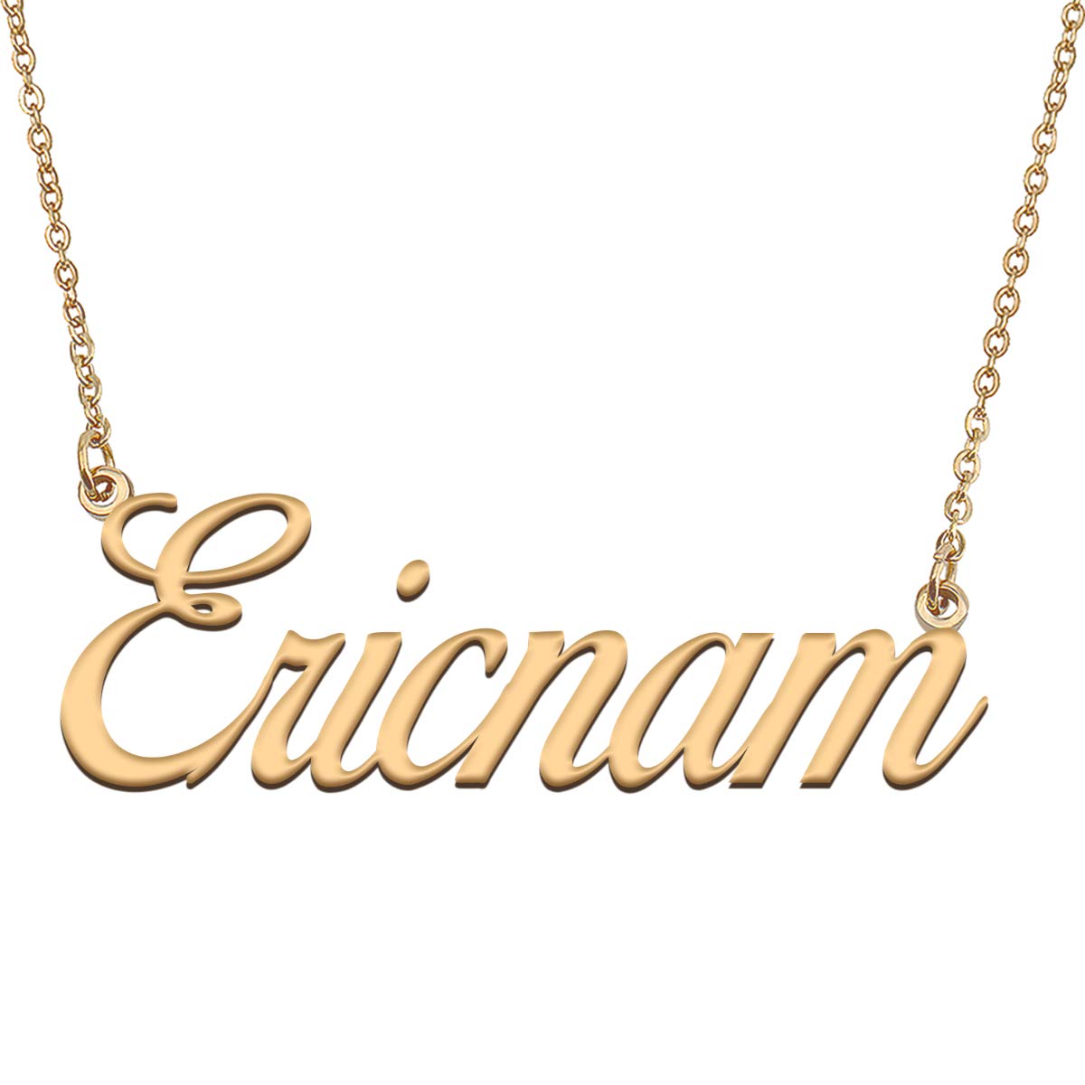 HUAN XUN Customized Custom Simple Any Name Necklace