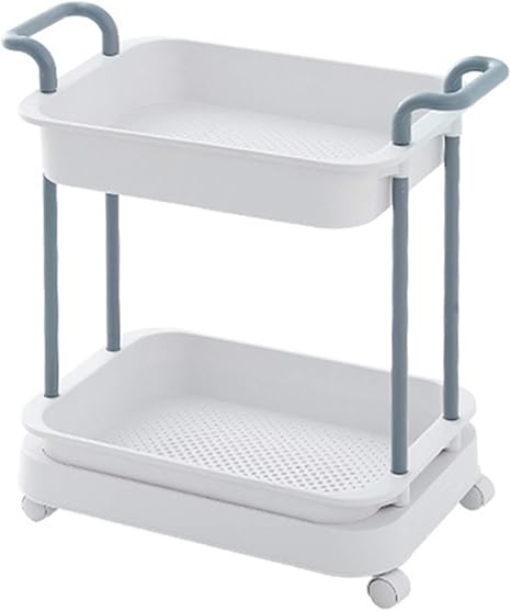 Amazon キッチンラック 収納 スリム キャスター付き キッチンワゴン 化粧品 調味料 隙間 収納棚 浴室 ツール トイレ 洗面所 調味料 隙間 棚 野菜 組み立て簡単 2段 3段 移動式 二段式 キッチンワゴン 収納カート オンライン通販