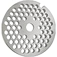 #8 Stainless Steel Meat Grinder Plate Discs Blades Compatible with Meat Grinders,Cutting Disks Heavy Duty (11/64 Hole Plate)