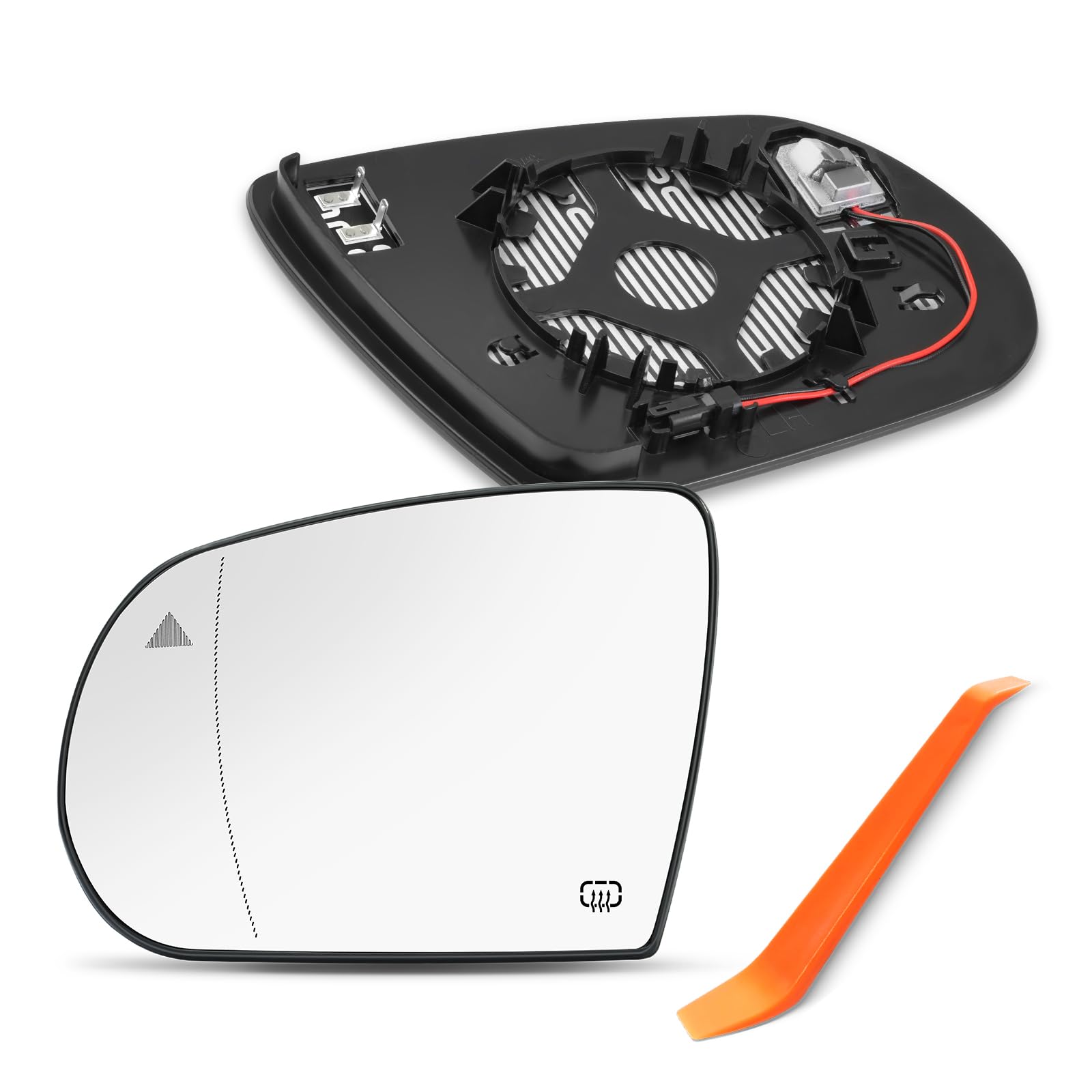 Photo 1 of Driver Side BSD Mirror Compatible with Jeep Cherokee 2014 2015 2016 2017 2018 2019 2020 2021 2022 2023, Jeep Compass 2017-2023, Left Side Mirrors with Blind Spot Indicator, Heated, 68368583AB