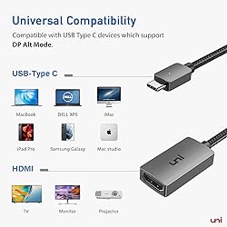 uni USB-C to HDMI Adapter 4K (2-Pack), Aluminum USB