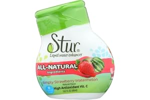Stur Drinks - Strawberry Watermelon Natural Water Enhancer Liquid Drink Mix Sugar Free Zero Calorie Vitamin C Stevia Make Your Own Fruit Infused Flavored Waters Makes 100 Drinks