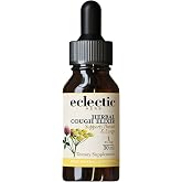 Eclectic Herb - Organic Herbal Cough Elixir for Kids | Black Cherry Flavored | Supports Throat &amp; Lungs | Concentrated, Alcohol-Free, Vegan, Non GMO, Gluten Free (1 fl oz | 30 ml)