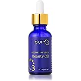 PurO3 Beauty Oil – Vegan Hydrating Face Oil with Activated Oxygen – Natural Skin Care for Radiant and Smooth Skin, 30 ml