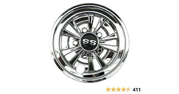 GOLF CART SS WHEEL COVERS HUB CAPS 