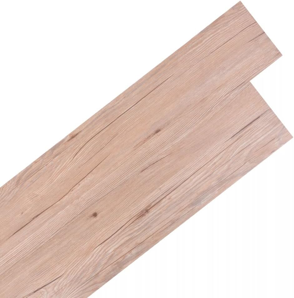 36 pcs Self-Adhesive PVC Flooring Planks 5.02 m2 Matte Brown Floor Matting Tiles Carpet for Living Room,Office