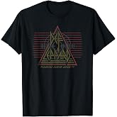 Def Leppard '77 Classic Black Cotton T-Shirt, Crew Neck &amp; Short Sleeve Casual