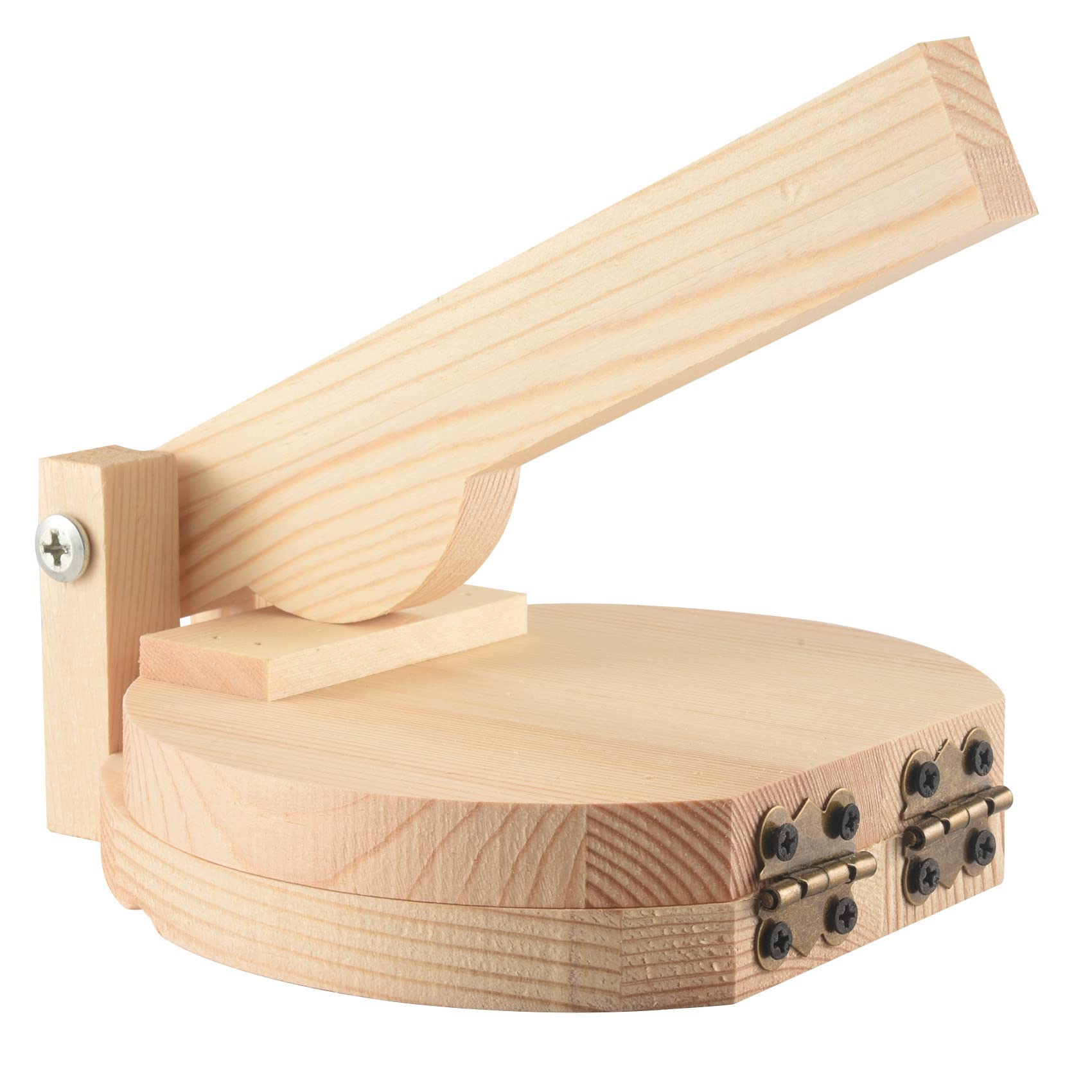 Hausdec Wood Tortilla Press Dumpling Skin Maker Presser Chapati Roti Corn Maker Pressing Tools Kitchen Gadget Accessories