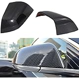 OBL Rearview Mirror Cover for Tesla Model 3 2017-2020 Car Exterior Accessories ABS Plastic Imitation Carbon Fiber Outside Rep