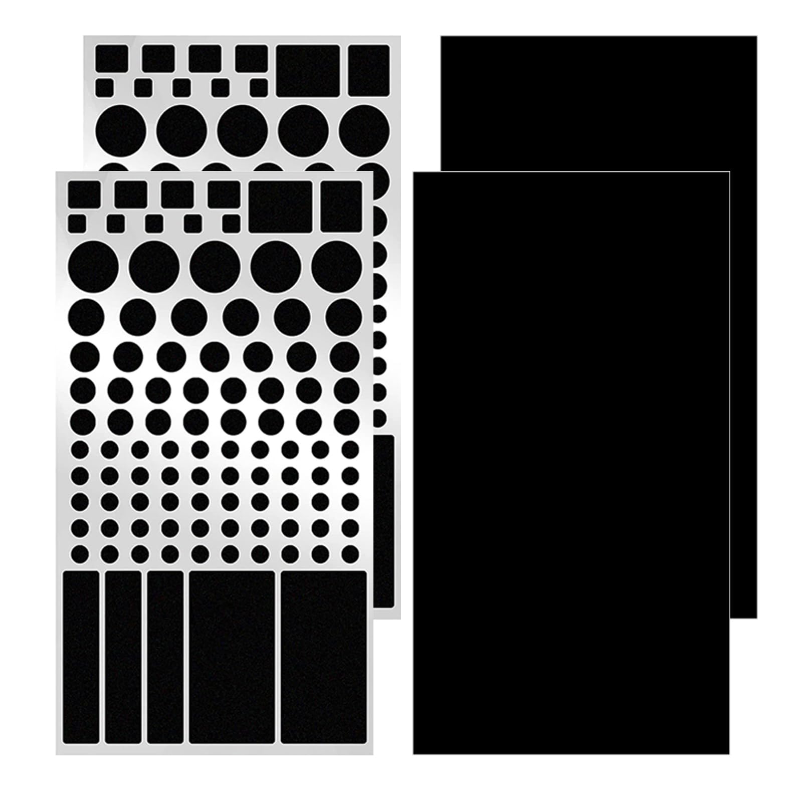 Photo 1 of LED Light Blocking Stickers, Blackout Stickers Light Dimming Sticker for Electronics Blackout Sticker for Routers LED Covers (2 Sheets Cut and 2 Sheets Whole)