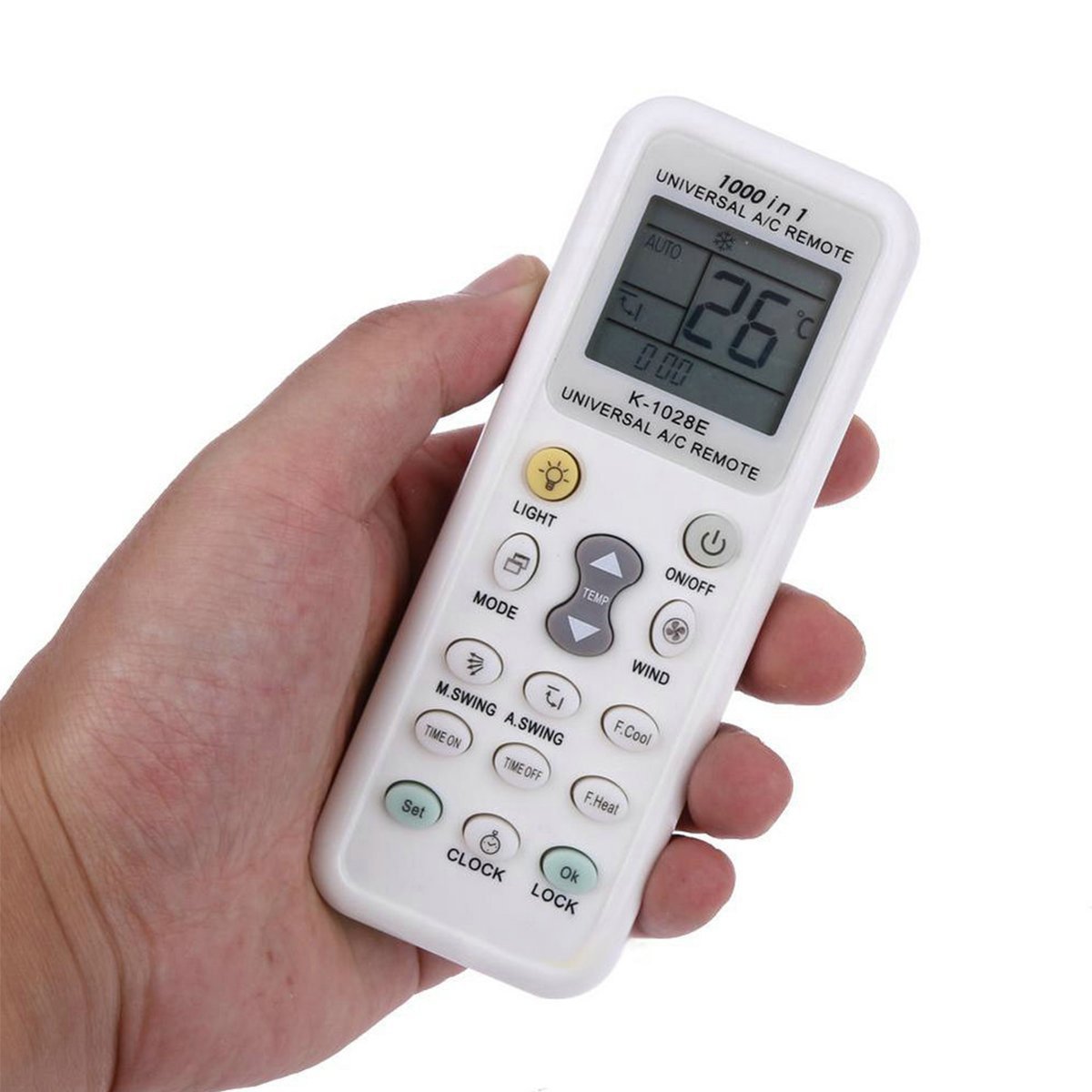 Coyaho Universal Air Conditioner Remote Control for Daikin, Hitachi, Mitsubishi, Carrier, Panasonic, LG, Sharp, Haier, Gree, Midea, Whirlpool, Bosch, Olympus, Toshiba, Samsung and 1000 more brands