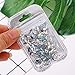 300 pcs Acrylic Crystal AB Shine Nail Art Flatbacks Rhombus Silver Back Rhinestones Gems Bead Jewels Stones for Nail DIY Crafts Projects Makeup 2 sizes; 6mm(200pcs)+8mm(100pcs)