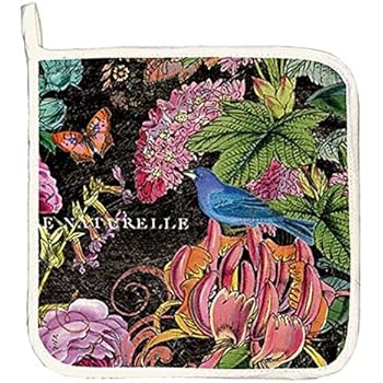 Michel Design Works Cotton Potholder, Botanical Garden