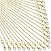 TecUnite 24 Pack Gold Snake Chain Necklace Chains with Lobster Clasps Gifts DIY for Jewelry Making, 1.2 mm