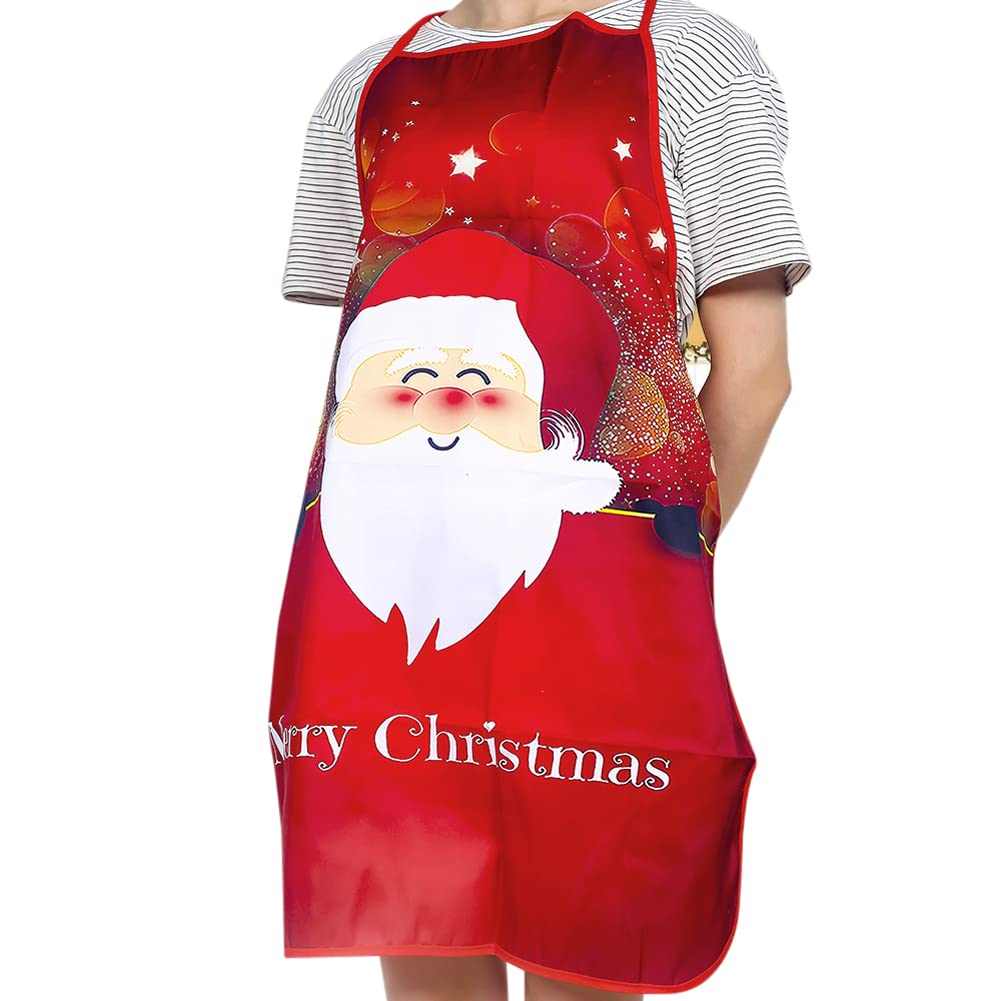 LONTG Christmas Aprons for Men Women Adult Christmas Santa Claus Apron Cartoon Kitchen Aprons for Xmas Party Chef Cooking Restaurant Baking BBQ Home Kitchen Cooking Christmas Dinner Party Supplies