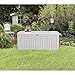 Keter Rockwood Plastic Deck Storage Container Box Outdoor Patio Garden Furniture 150 Gal, White