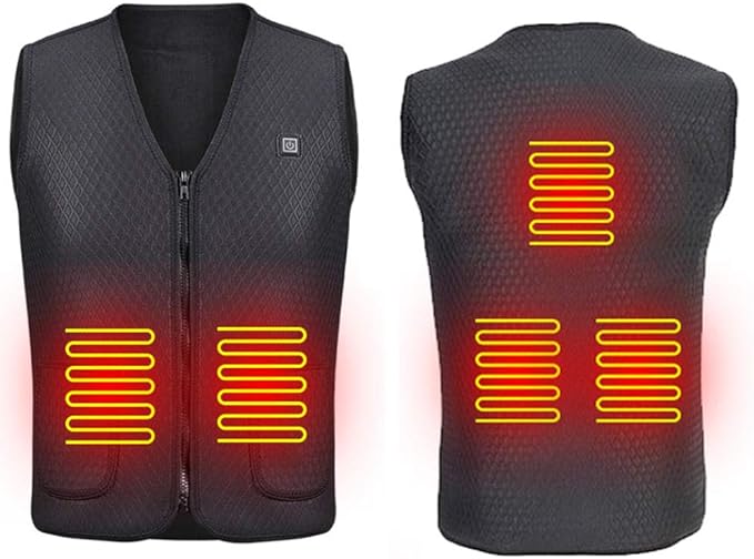 Rails Black USB Electric Jacket Heated for Men/Women,Lightweight