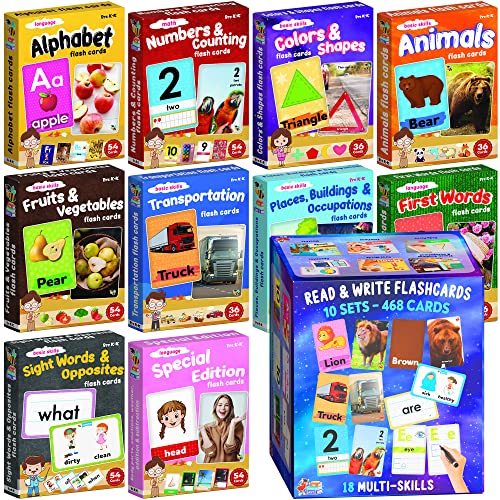 Flash Cards for Toddlers 24 Years Jumbo Learning Box Set with Real