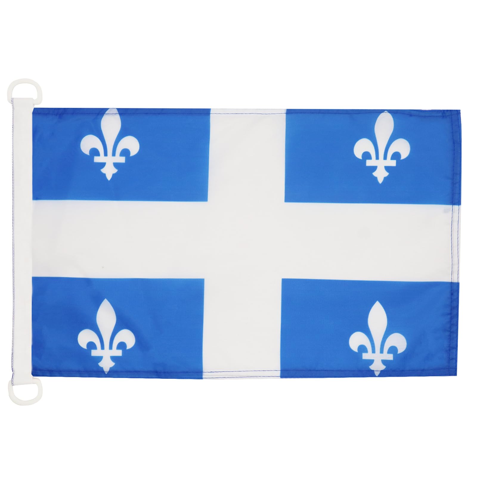 AZ FLAG Quebec Nautical Flag 18'' x 12'', Canada, Canadian region of Quebec flags 30 x 45 cm, Banner 12x18 in for boat