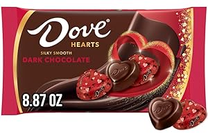 DOVE PROMISES Valentine Dark Chocolate Candy Hearts 8.87-Ounce Bag