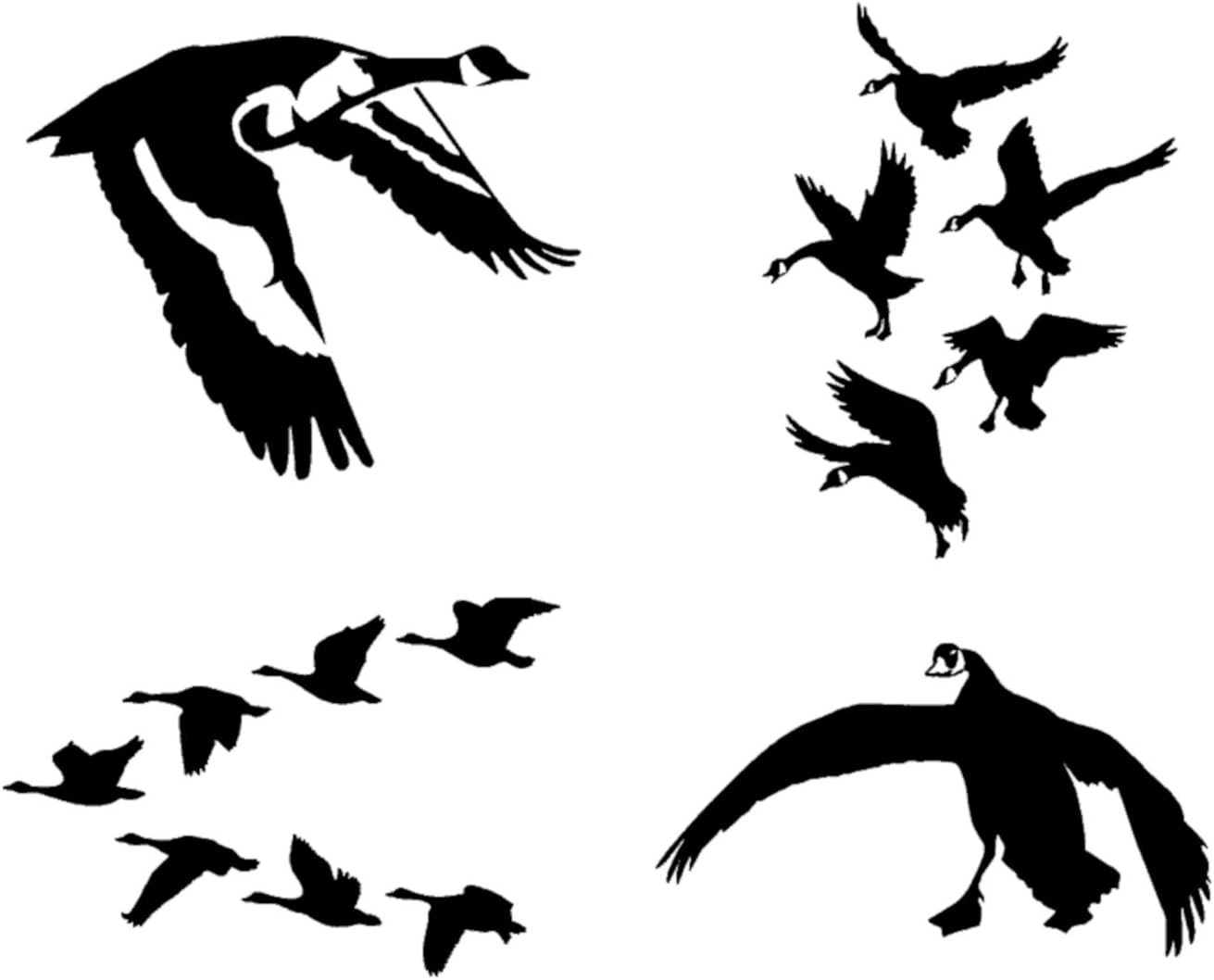 Detailed Decals Goose Geese Decals Flying, Landing