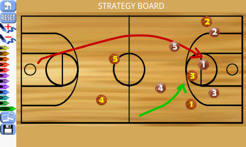 6 Sports Clipboards & Scoreboard (basketball, football, baseball, soccer, volleyball, ice hockey) for Kindle, Tablet, & Phone