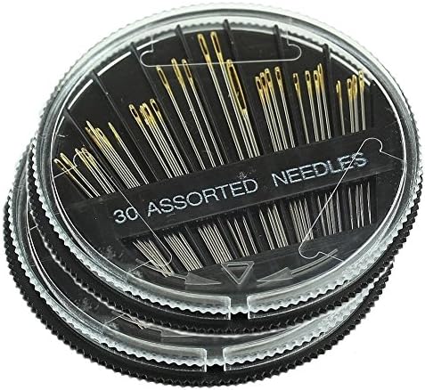 Tong 30-Count Assorted Hand Sewing Needles Set, 2 Pack