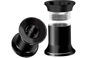BIG GAUGES Internally Threaded Surgical Steel Black Double Flared Tunnel Piercing Jewelry Stretcher Ear Plug Earring Lobe Tunnel