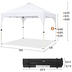 Yaheetech 10x10 Pop Up Canopy Tent with Vent, Easy
