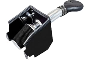 OBUYTO 4 Inch Cold Air Intake Filter Jit with Heat Shield fit for Dodge 1994-2001 Ram 1500 & 1994-2002 Ram 2500 V8 5.2L 5.9L (Black)