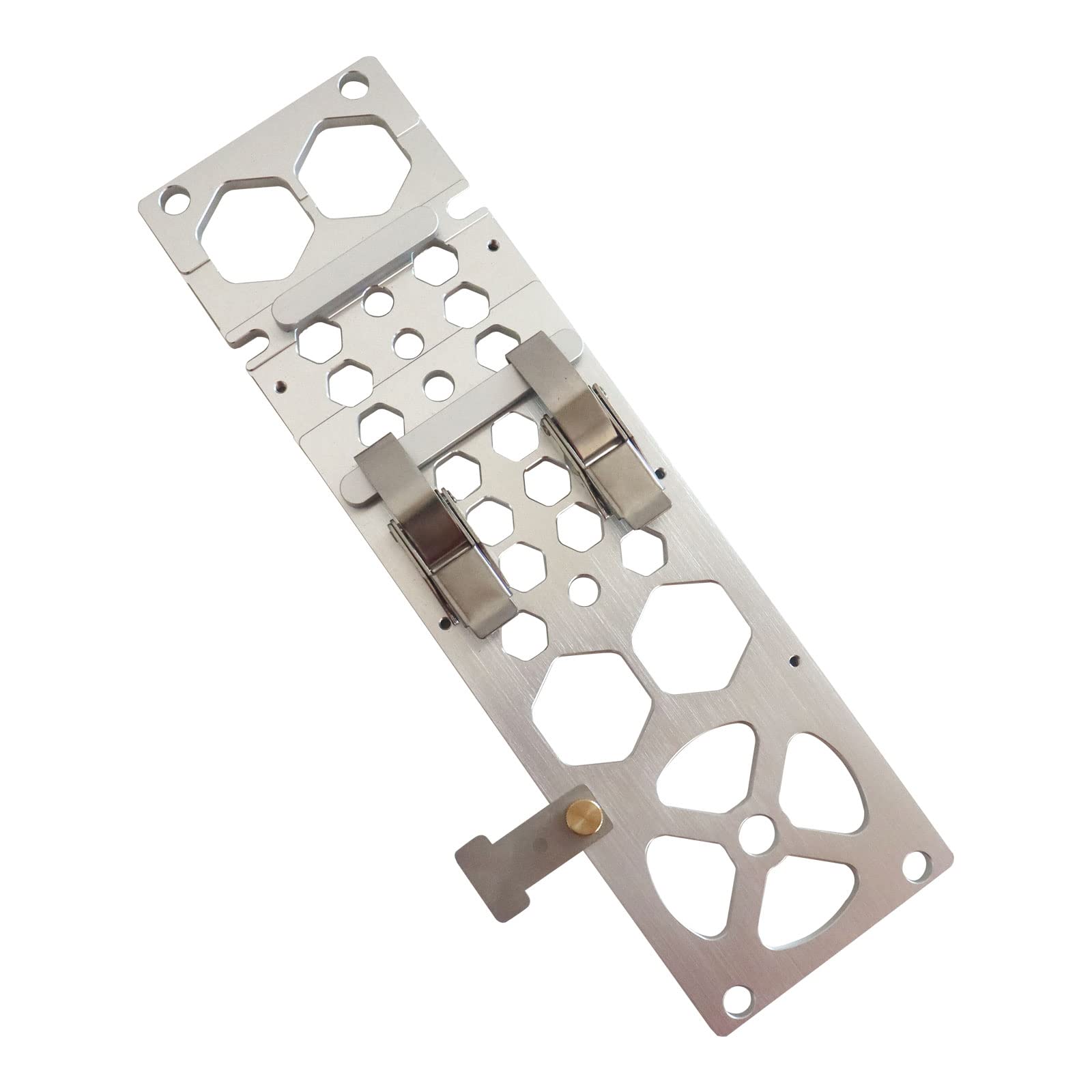 Woodworking Electric Circular Saw Guide Rail Clamp, Right Angle Guide Rail Clamping Tool Compatible with Makitas or Festool Track Saws for Engraving Slotting Auxiliary Clamp (340 MM Silver)