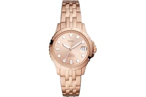Fossil FB-01 Women's Dive-Inspired Sports Watch with Stainless Steel, Ceramic, or Silicone Band