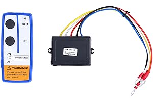 FYDUN Dump Trailer Remote Kit-Winch Remote Control Kit, 12V Electric Winch Remote Control System Transmitter Receiver Kit Replacement for Truck ATV SUV