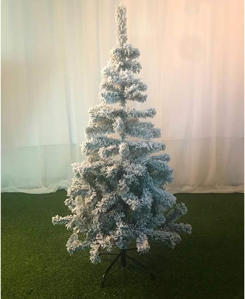 L&T Artificial Flocked Christmas Tree with Snow, Realistic