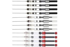 Luxshiny 12Pcs Fountain Pen Ink Syringe Filler Set Spring Converter, Ink Absorber for Fountain Pen Refills,