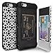 iPhone 6S Plus Case, TORU [iPhone 6S Plus Wallet Case Pattern Circle] Dual Layer Hidden Credit Card Holder ID Slot Card Case with Mirror for iPhone 6S Plus / iPhone 6 Plus - Circle Geo