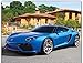 Simply Calendar Exotic Cars 2018 Wall Calendar- 18 x 10.5 (Open)