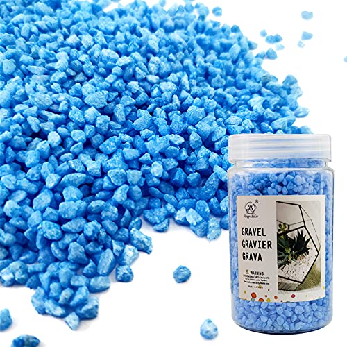 HappyFiller Light Blue Fairy Garden Mini Rocks