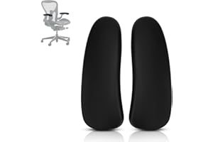 SINOLUXE Chair Armrest Replacement Arm Pads Caps for Herman Miller Classic Aeron Chair - Office Chair Arm Rest Replacement Black-1 Pair