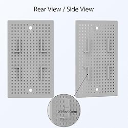 LeMotech 2pc Mounting Plate for Junction Box, ABS