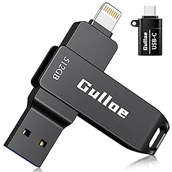 Gulloe 512GB iPhone Flash Drive for Photos, Memory