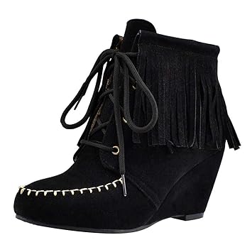 Botas para mujer con cargas cortas, grandes bolsas de entrada ...