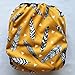 One Size Cloth Diaper Cover Snap With Double Gusset (Black Feather)