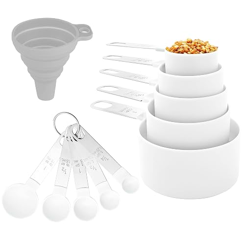 Measuring Cups and Spoons Set of Huygens Kitchen Gadgets 10 Pieces ...
