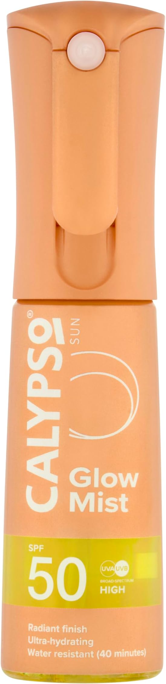 Calypso Glow Mist SPF50 Radiant Skin Sun Spray Water Resistant Transparent 100ml