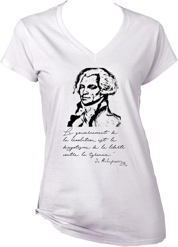 teesquare1st Women's ROBESPIERRE DESPOTISME DE LA Liberte White TShirt