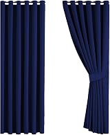 Aspire Homeware Blackout Curtains 90x72 Navy Thermal Insulated Eyelet view 1